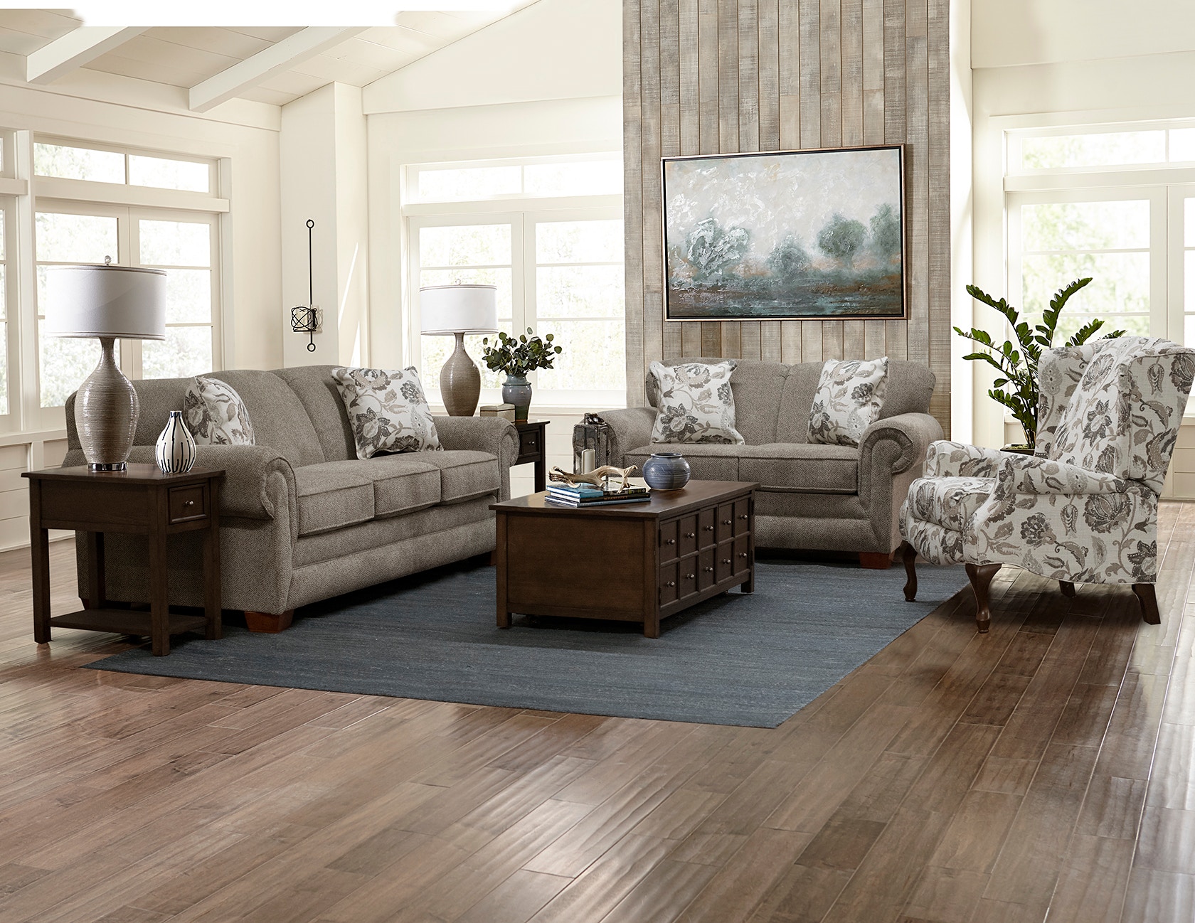 England Living Room Monroe Sofa 1435R Kemper Home Furnishings